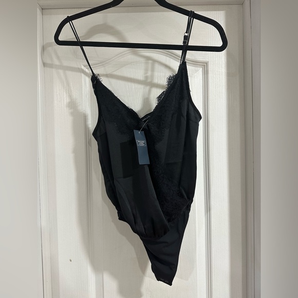 Satin Lace Bodysuit. NWT - Picture 1 of 2